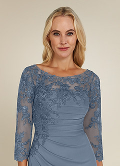 Azazie Alisondra Mother of the Bride Dresses Twilight Sheath Scoop Lace Lace Dress image5