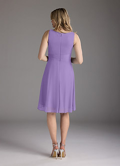 Azazie Sunny Mother of the Bride Dresses Tahiti A-Line Pleated Mesh Dress image6