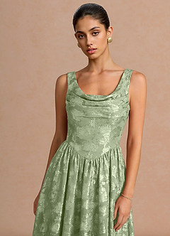 Novi Light Green Maxi Dress image5