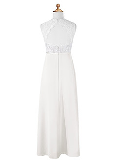 Azazie Rana Junior Klä av A-Line i Chiffong Spets image6