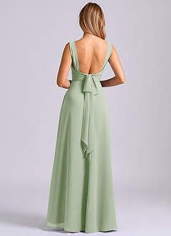 Azazie Beatrice Bridesmaid Dresses Dusty Sage A-Line Sweetheart Neckline Chiffon Dress image2