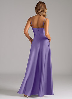 Azazie Elle Brautjungfernkleider A-Linie Plissee Stretch-Satin Kleid Tahiti image7