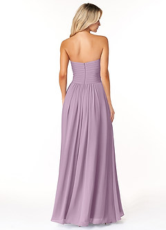 Azazie Yazmin Robes de demoiselle d'honneur Robe Trapèze Convertible en Mousseline de soie Encolure en Forme de Cœur Glycine image2