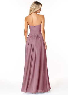 Azazie Yazmin Bridesmaid Dresses Vintage Mauve A-Line Sweetheart Neckline Chiffon Convertible Dress image2