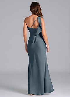 Azazie Driea Brudtärnklänningar Klä av Sjöjungfru i Stretch Satin Ena axeln Skymning image2