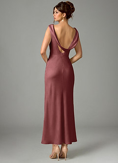 Azazie Kieryn Brautjungfernkleider Meerjungfrau-Linie Plissee Stretch-Satin Kleid Amethyst image5