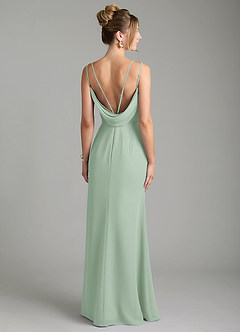 Azazie Egypt Bridesmaid Dresses Agave Sheath Sweetheart Neckline Chiffon Dress image2