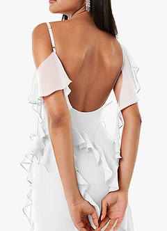 Francesca White Ruffle Gown image5