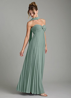 Azazie Tempest At-home Try On Dresses Agave Empire Corset Chiffon Convertible Dress image7