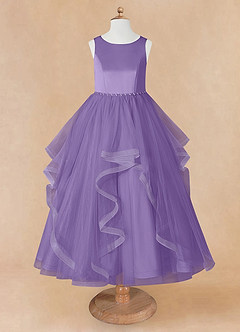 Azazie Sofia Flower Girl Dresses Tahiti A-Line Beaded Tulle Dress image8