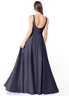 Azazie Neve Brautjungfernkleider Ballkleid mit Taschen Stretch-Satin Kleid Sturm image6