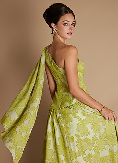 Nayra Vintage Chartreuse Maxi Dress image4