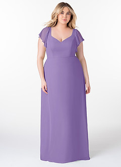 Azazie Syenna Bridesmaid Dresses Tahiti A-Line Ruched Chiffon Dress image6