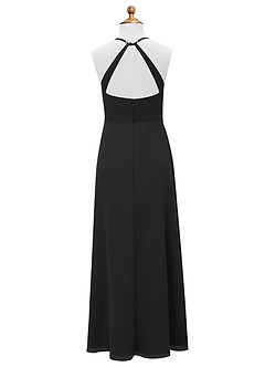 Azazie Davis Junior Vestido de Negro de Gasa de Corte En A image8