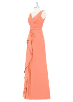 Azazie Julianna Bridesmaid Dresses Sunset A-Line Chiffon Dress image8