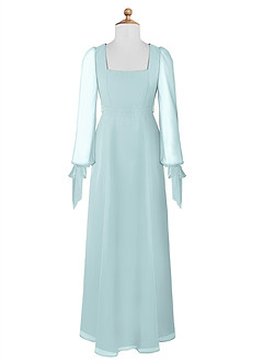 Azazie Leonia Junior Mist A-Line with Pockets Chiffon Dress image7