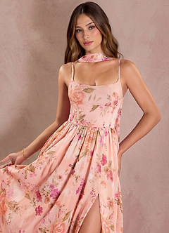 Vestido Ramo Abstracto Floral Maxi Silvana image5