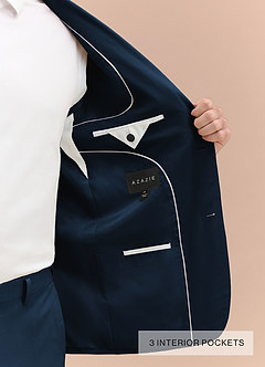 front William Ciemnoniebieski Garnitur