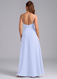 Azazie Sarella Bridesmaid Dresses Lavender A-Line with Pockets Chiffon Dress image2