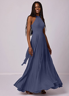 Barbie ♥ Azazie Bridesmaid Dresses Stormy A-Line Pleated Chiffon Dress image5