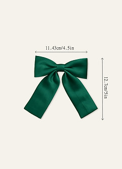 front Girls Matte Satin Bow Hair Clip