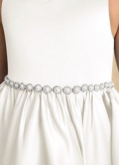 Azazie Julietta Blumenmädchenkleider Ballkleid Cabrio Tüll Kleid Elfenbein image10