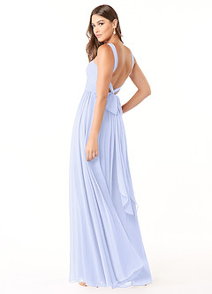Azazie Dionne Bridesmaid Dresses Lavender A-Line Corset Chiffon Dress image5