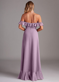 Azazie Lyra Bridesmaid Dresses Wisteria A-Line Chiffon Convertible Dress image7