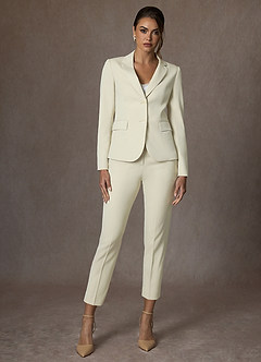 front Victoria Ivoire Ensemble pantalon court Victoria Refined Weave