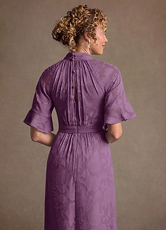 Azazie Hypatia Suknie dla Matki Panny Młodej Osłona Pofałdowany Kwiatowe wypalenie Długość podłogi Sukienka image7