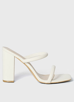 front Two-Strap High Heel Sandals
