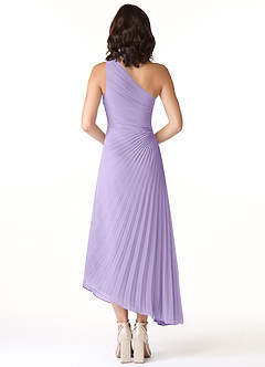 Azazie Kirra Jurken voor bruidsmeisjes Jurk van Chiffon met A-Lijn One-Shoulder Lila image2