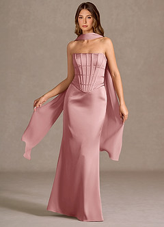 Vestido Rosa Claro Largo Berthe image4