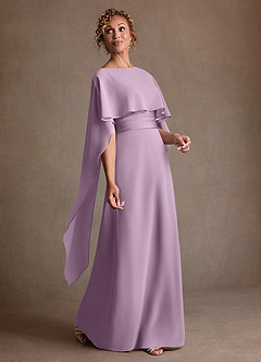 Azazie Marilla Mother of the Bride Dresses Wisteria A-Line Pleated Chiffon Dress image2