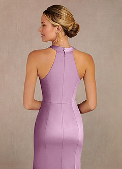 Azazie Tyra Mère de la mariée Robes Robe Sirène en Satin extensible Dentelle Glycine image5