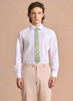 front Cravatta skinny da matrimonio con motivo floreale a effetto bruciato