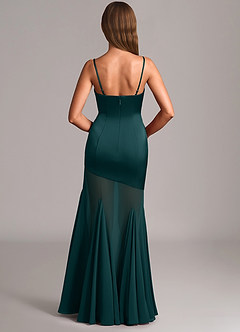 Azazie Uma Bridesmaid Dresses Pine Mermaid Strapless Chiffon Convertible Dress image5