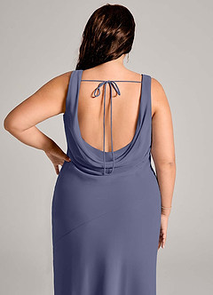 Azazie Rylina Bridesmaid Dresses Stormy Mermaid Pleated Chiffon Dress image12