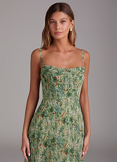 Azazie Saige Bridesmaid Dresses Meadow Bloom A-Line Off the Shoulder Chiffon Convertible Dress image2