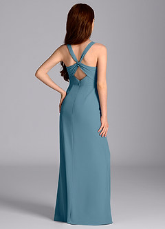 Azazie Mero Junior Bermuda Mermaid Pleated Chiffon Dress image2