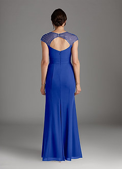 Azazie Blanchett Mother of the Bride Dresses Royal Blue Mermaid Sequins Chiffon Dress image5