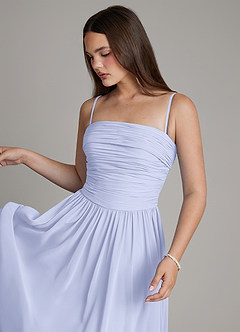 Azazie Andreina Jurken voor bruidsmeisjes Jurk van Chiffon met A-lijn Geplooide Lavendel image2