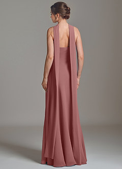 Azazie Ilana Bridesmaid Dresses Desert Rose A-Line Strapless Chiffon Dress image2