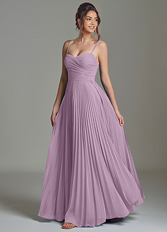 Azazie Catie Bridesmaid Dresses Wisteria A-Line Sweetheart Neckline Chiffon Dress image5