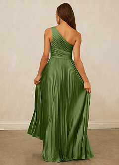 Christian Siriano Bridal for Azazie 1008 Bridesmaid Dresses Juniper A-Line One Shoulder Stretch Satin Dress image7