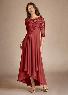 Azazie Marietta vestidos de madre de la novia Vestido de Óxido de Encaje de Corte En A image6