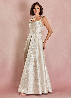 Vestido Crema Francesa Largo Amy image3