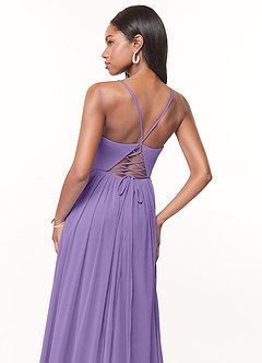 Azazie Marsol Bridesmaid Dresses Tahiti A-Line Corset Mesh Dress image4