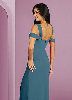 Barbie ♥ Azazie Bridesmaid Dresses Bermuda A-Line Off the Shoulder Chiffon Dress image2