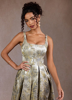 Carina Gilded Silver Maxi Dress image7